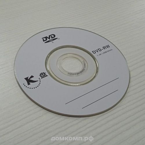 Диск DVD-RW K-DISK 1.4 Gb [4x, без упаковки, 1шт.]